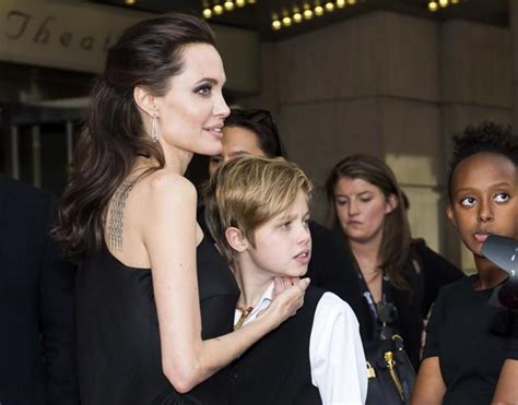 Angelina Jolie Brad Pitts Kids Look All Grown Up At Her Film Premiere