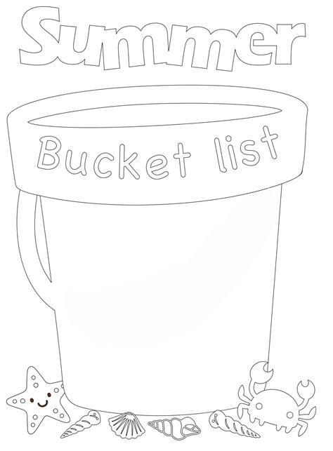 Free Summer Bucket List Template Summer Bucket Lists Summer Bucket
