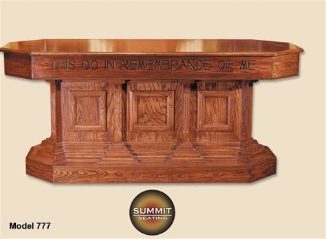 Communion Table And Pulpit Sets With Matching Styles And Finishes