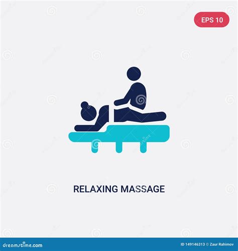 Relaxing Massage Vector Icon On White Background Flat Vector Relaxing Massage Icon Symbol Sign