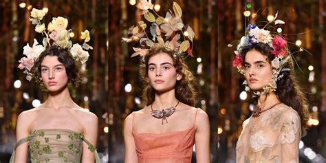 Dior Couture Hairstyles For Spring And Summer 2017 Flower Crowns At