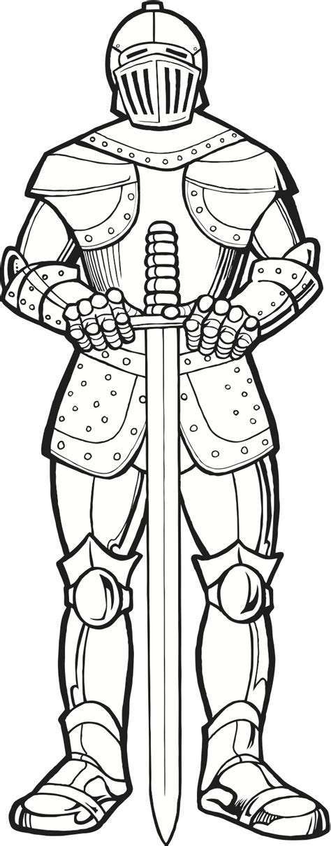 Click the armour of god coloring pages to view printable version or color it online (compatible with ipad and android tablets). Knight in Armor (coloring page) | Armor of god, Coloring ...