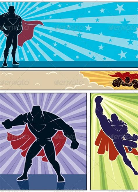 Superhero Banners By Malchev Graphicriver