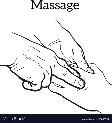 Therapeutic Manual Massage Medical Therapy Vector Image