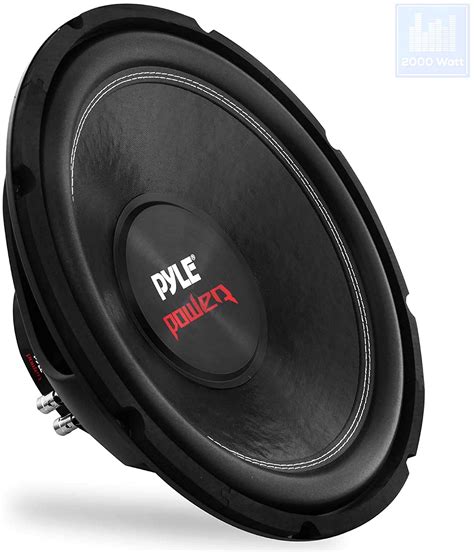 Buy Pyle Car Vehicle Subwoofer Audio Speaker Inch Non Pressed Paper Cone Black Plastic