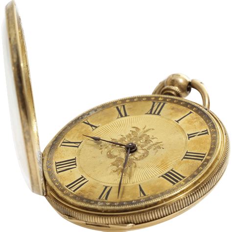 Victorian Gold Open Pocket Watch Transparent Png Stickpng