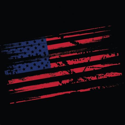 Distressed American Flag Vector At Getdrawings Free Download