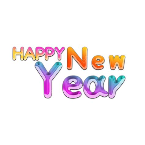 Happy New Year Text Effect Clipart Happy New Year New Year Text
