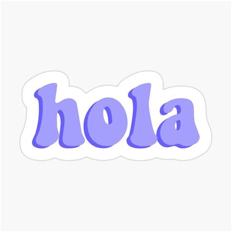 Hola Sticker Sticker By Stickers By G Vinyl Decal Stickers Cute