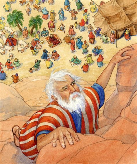 Moses Climbing Mt Sinai Archival Print Ten Commandments Etsy