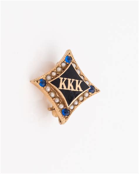 Kappa Kappa Kappa Tri Kap Fraternity Pin 10k Yellow Gold Etsy