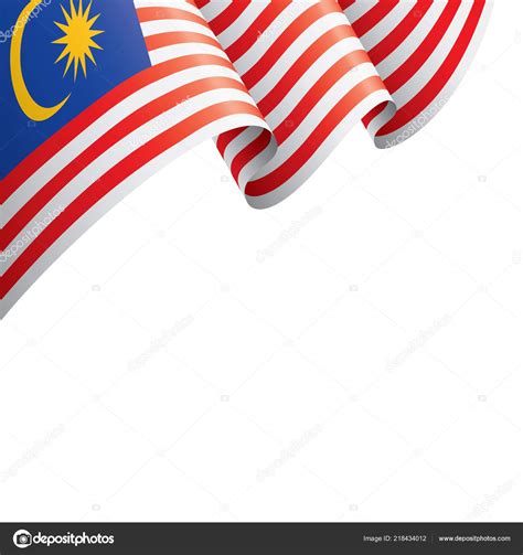 Malaysia Flag Vector Illustration On A White Background Stock Vector