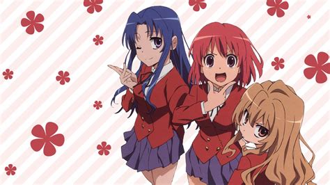 Anime Toradora Ami Kawashima Minori Kushieda Taiga Aisaka 1080p