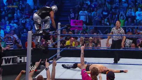 Rey Mysterio And Sin Cara Vs The Miz And Cody Rhodes Smackdown September