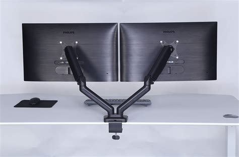 Buy Apexdesk Dual Monitor Arm Desk Adjustable Height Spring Vesa
