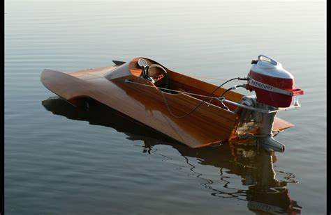 Vintage Wood Speed Boat Mercury Outboard Wooden Speed Boats Wooden