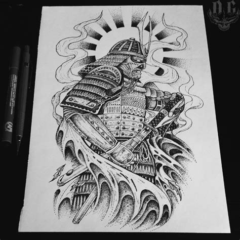 Samurai tattoo designs have a shocking amount of history behind them. Samurai - Tattoo Design on Pantone Canvas Gallery