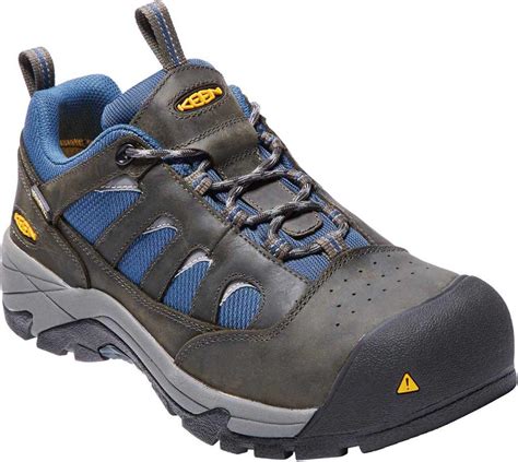 Keen Utility Lexington Waterproof Composite Toe Work Shoe In Blue For