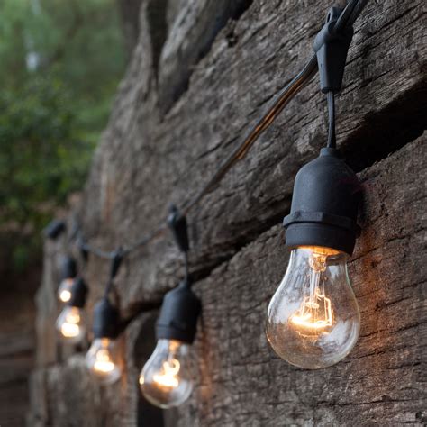 Commercial Patio String Lights Clear A15 Bulbs Yard Envy