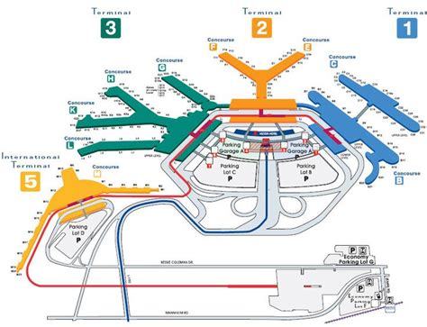 Chicago Ohare Airport Airport Map Ohare Airport Chicago Airport