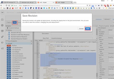 Edit an API Proxy | UCSB API Developer Portal