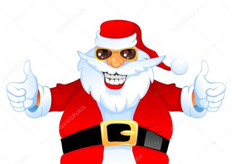 Cool Happy Santa — Stock Vector © Masterok 4272675