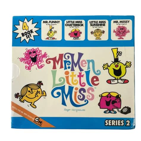 Mr Men Little Miss By Roger Hargreaves Series 2 4 Book Set New