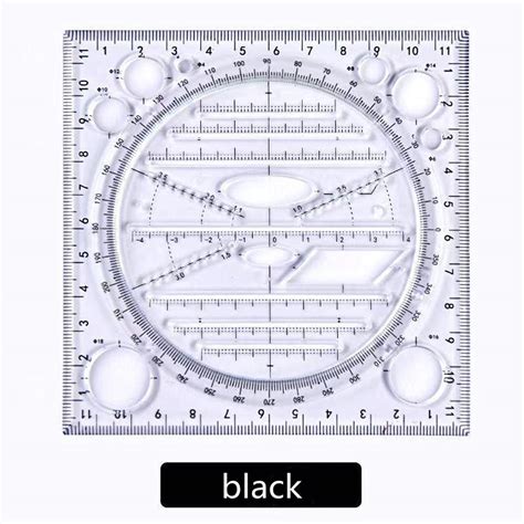 Buy Multifunctional Geometric Drawing Ruler Rotation Angle Round