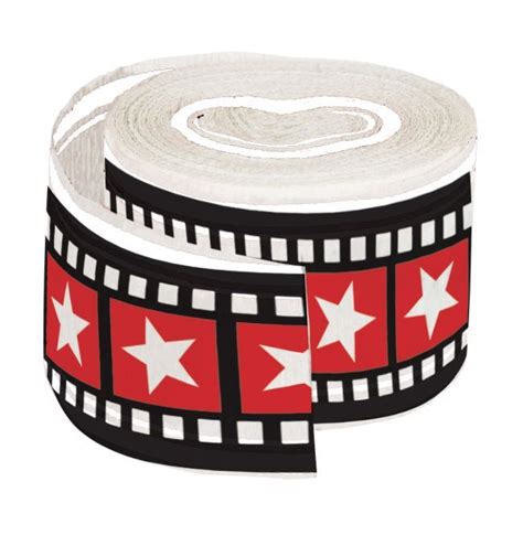 Hollywood Lights Filmstrip Crepe Streamer Hollywood Party Theme
