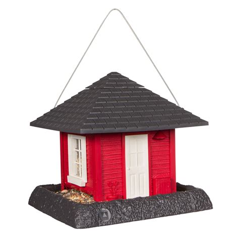 Red Garden House Bird Feeder Bird Feeders North States Village