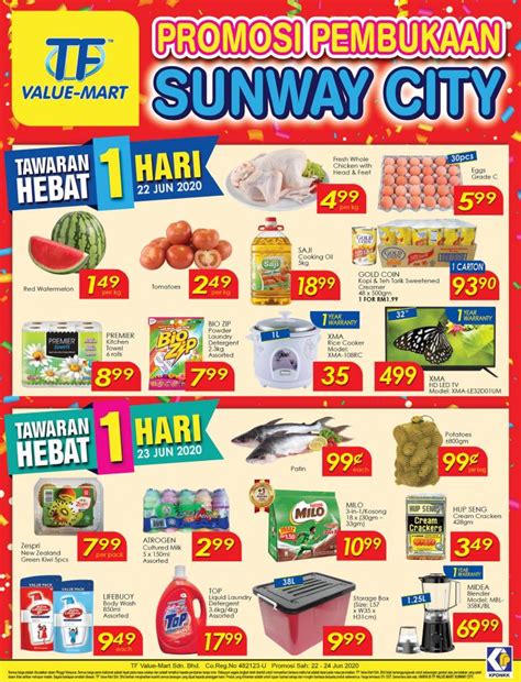 ❤ enjoy fashion with tiendeo! TF Value-Mart Sunway City Ipoh Opening Promotion (22 June ...