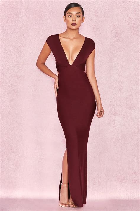 Women Fashion Sleeveless Wine Red Ankle Length Long Maxi Backless