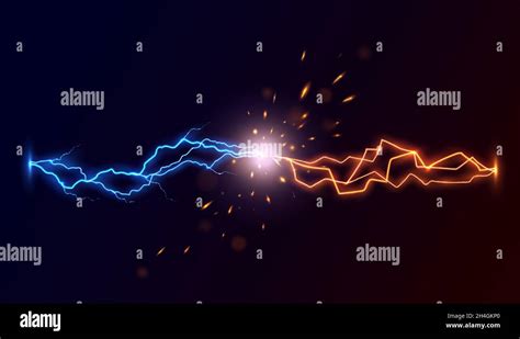 Realistic Lightning Thunderbolt Against Short Circuit Plasma Exposing