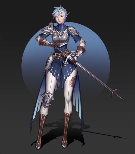 Artstation Female Elf Mercenary