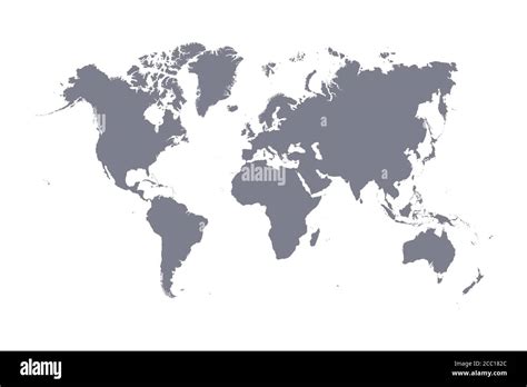World Map Vector Modern On White Stock Vector Image And Art Alamy