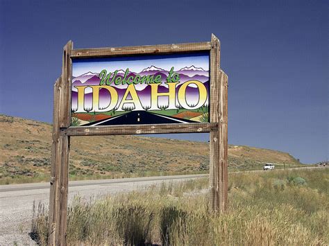 Welcome To Idaho Sign License Image 70190943 Lookphotos