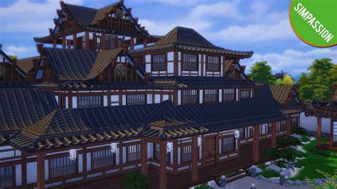 Asian Palace│cc│the Sims 4│speed Build│simpassion Youtube