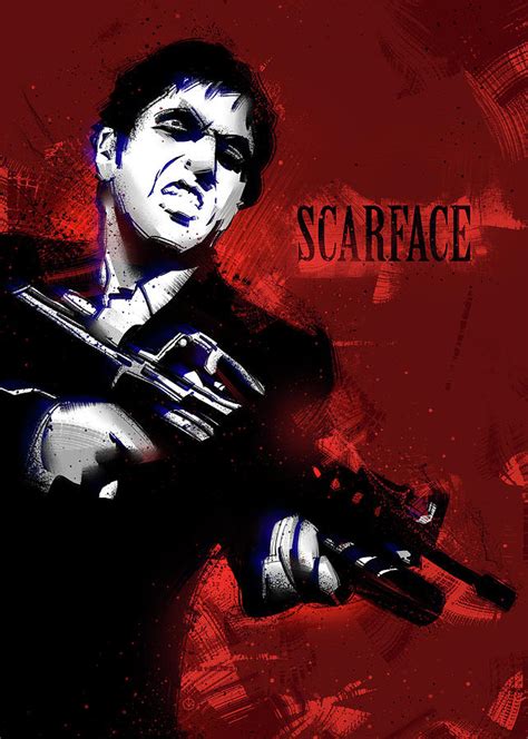 Scarface Digital Art By Nikita Abakumov