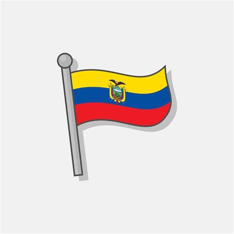 Premium Vector Illustration Of Ecuador Flag Template