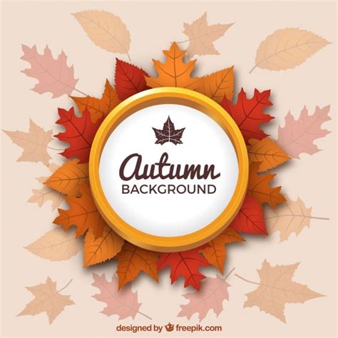 Free Vector Elegant Autumn Background