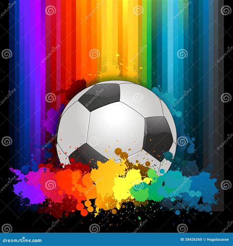 Colorful Abstract Soccer Background Stock Vector Illustration Of