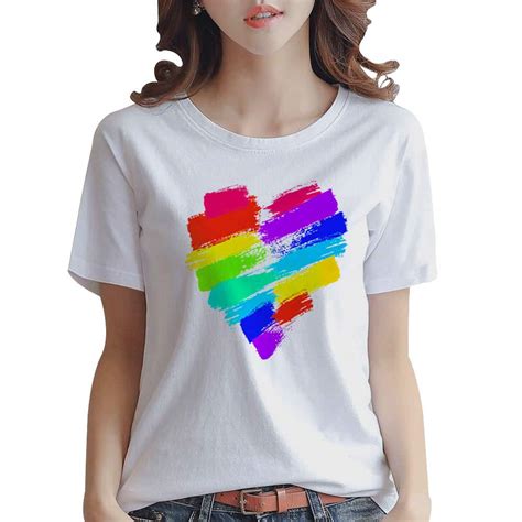 Nanafast Lgbt Pride T Shirt Rainbow Lesbian Flag Colors Ts Gay Pride