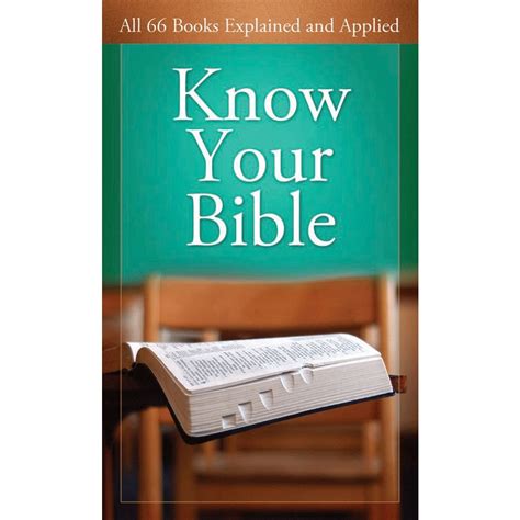 Know Your Bible All 66 Books Explained And Applied Shopee Philippines