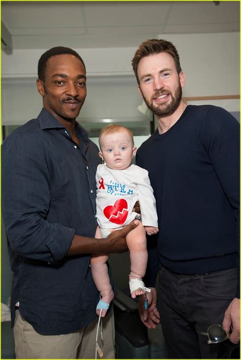 Mother, father, siblings, wife, children. Chris Evans & Anthony Mackie Visit Children's Hospital in ...