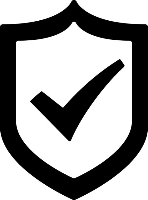 You can see the formats on the top of each. Protection Shield With A Check Mark Svg Png Icon Free ...