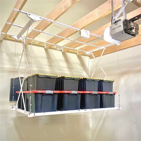Syzzor Loft Retractable Garage Storage Lift Inventive Garage And Workshop