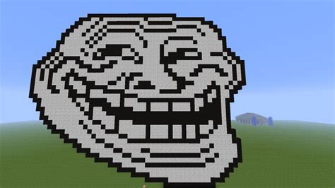 Gratuit Troll Face Minecraft Pixel Art Blaguesus