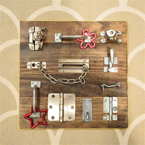 A Diy Busy Board With Latches For Kids Young House Love