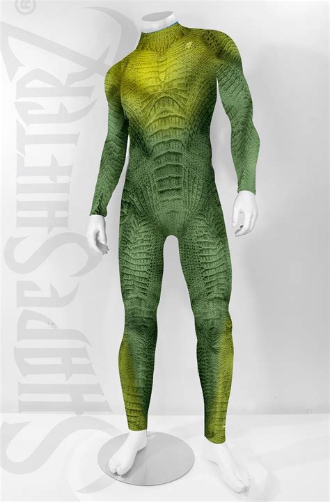 Male Species Bodysuit Alien Lizard Reptile Costume Etsy