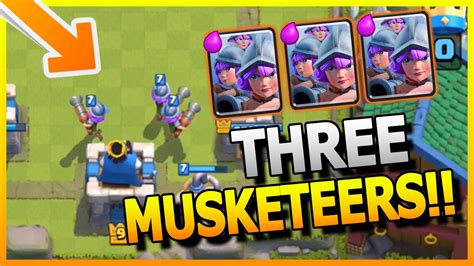 Three Musketeer Deck Beat The Giant And The Sparky Clash Royale